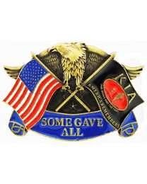 U.S. KIA Eagle Some Gave All Emblem Belt Buckle
