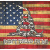 USA Vintage Gadsden 3'X5' Poly Flag, Gadsden Vintage American Flag 3'X5' Don't Tread On Me