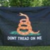 Gadsden Black Flag 3'x5' Polyester "Don't Tread on Me"