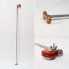 Non-Tangle Rod for Outrigger Flagpoles to Prevent Flag Wrapping Stainless Steel Rod Vinyl Clamp 2 1/2' Length