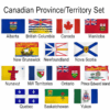 Set of 14 Canada Provinces Flags, Canadian Province 3x5' Poly Flag Set, Canadian Provinces 3'x5' Polyester Flags Set of 14,