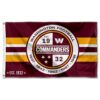 Fly your fandom with the Washington Commanders History Stripe 3' X 5' Flag