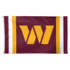 Fly your fandom with the Washington Commanders 3' X 5' Striped Deluxe Flag